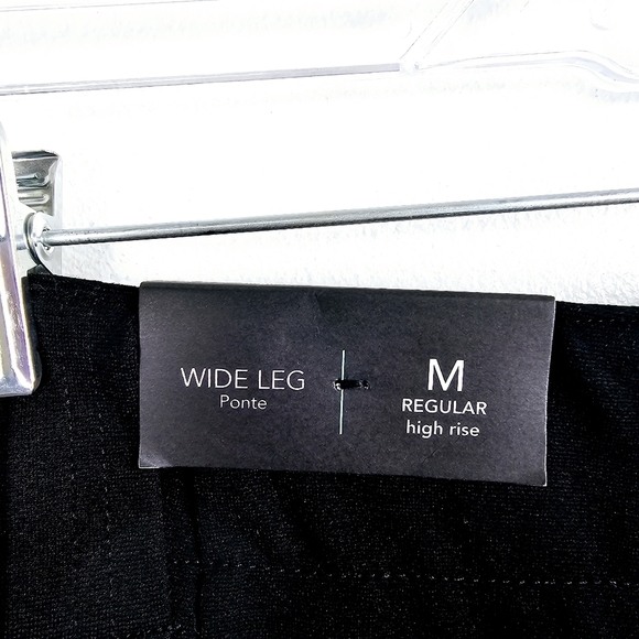 Maurices Black Ponte Patch Pocket High Rise Wide Leg Dress Pant NWT - Picture 10 of 16